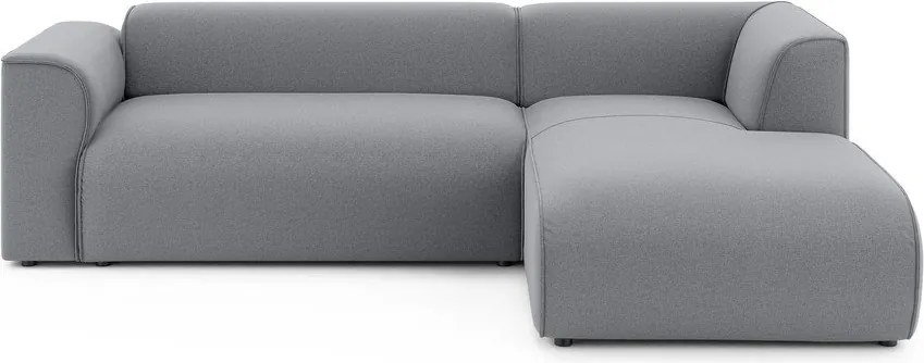 Világosszürke sarokkanapé (jobb oldali-heverő résszel) Merid – Ropez