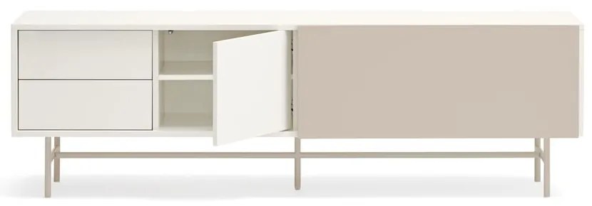 Bézs-krémszínű TV-állvány 180x56 cm Nube – Teulat