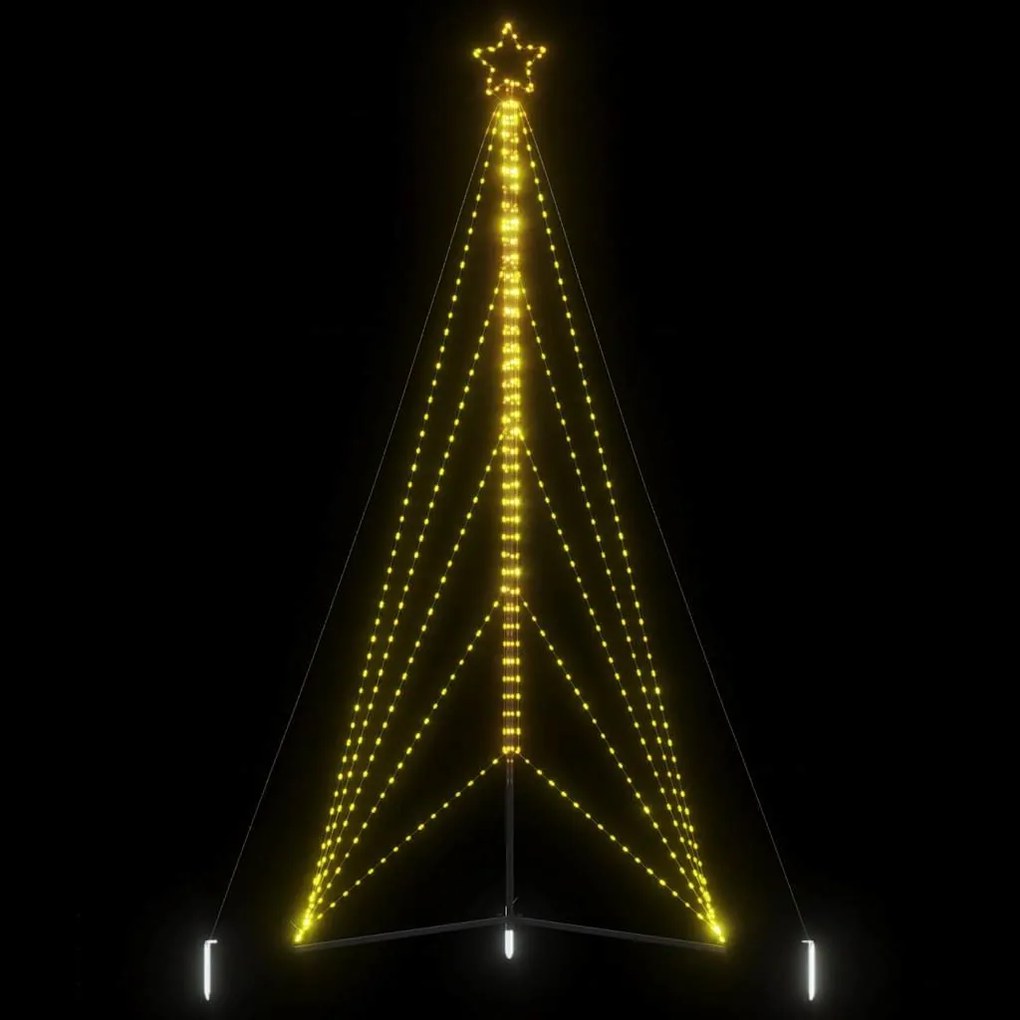 meleg fehér LED karácsonyfa 615 LED 404,5 cm