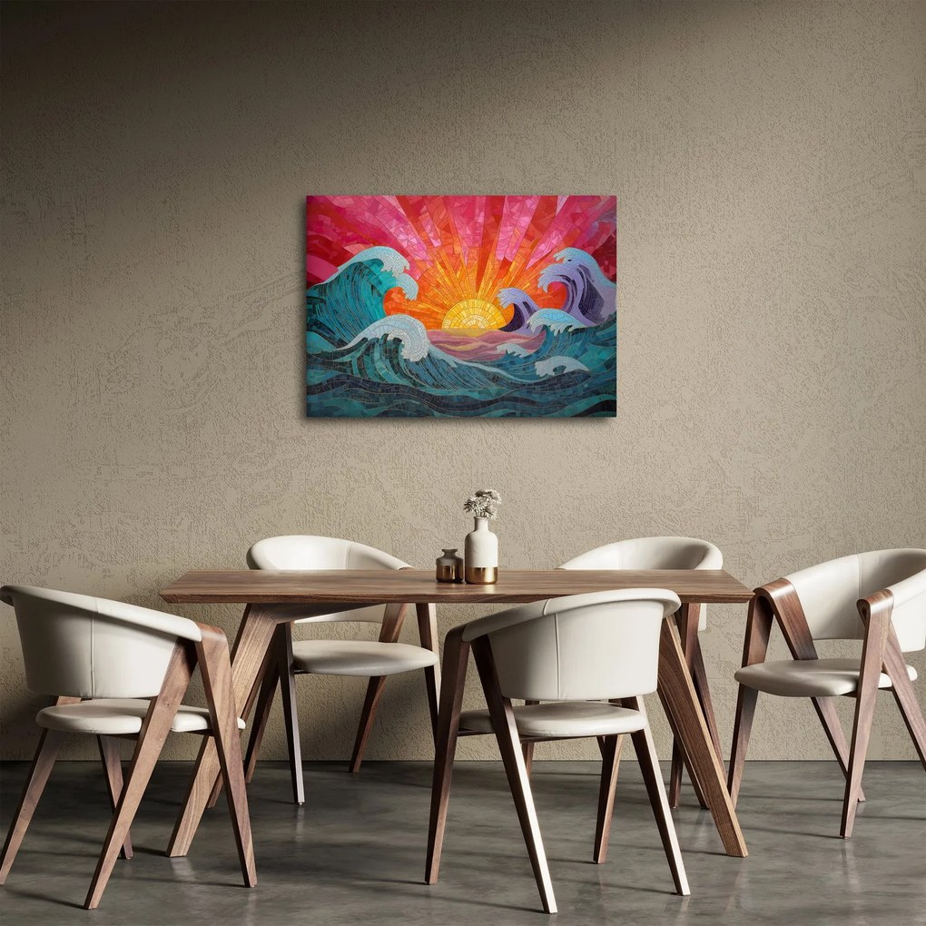 Kép - Hullámmozaik (70x50 cm)