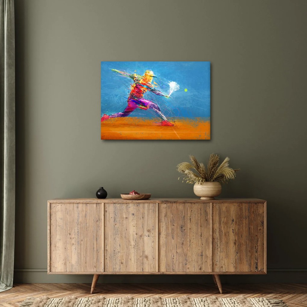 Kép - Festett teniszező (70x50 cm)