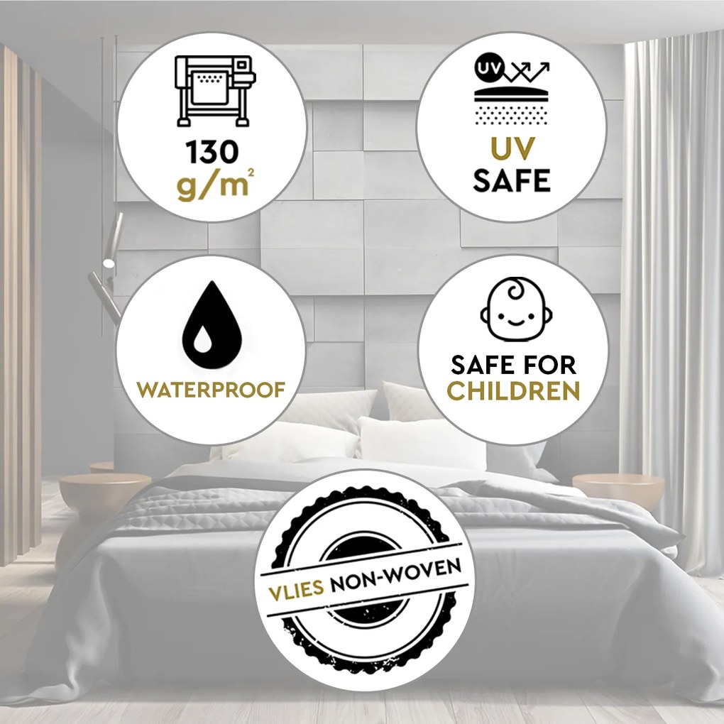 Gario Fotótapéta Beton falblokkok Anyag: Vlies, Méret: 300 x 210 cm