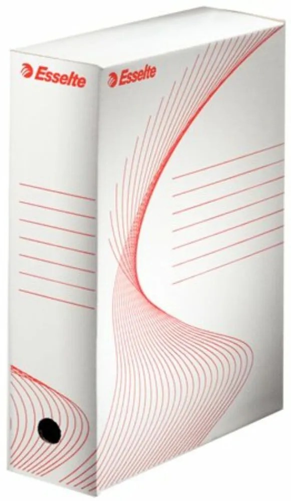 Archiválódoboz, A4, 100 mm, karton, ESSELTE Standard, fehér (E128102)