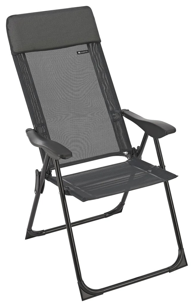 Torri kempingszék (2 db) állítható háttámlával - antracit
