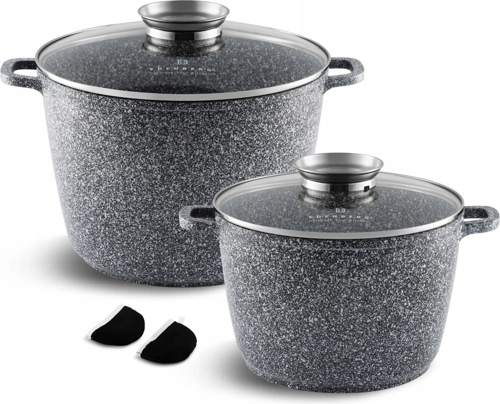 Modern 4 Db-os Edénykészlet Gránit Edények Edenberg 8045