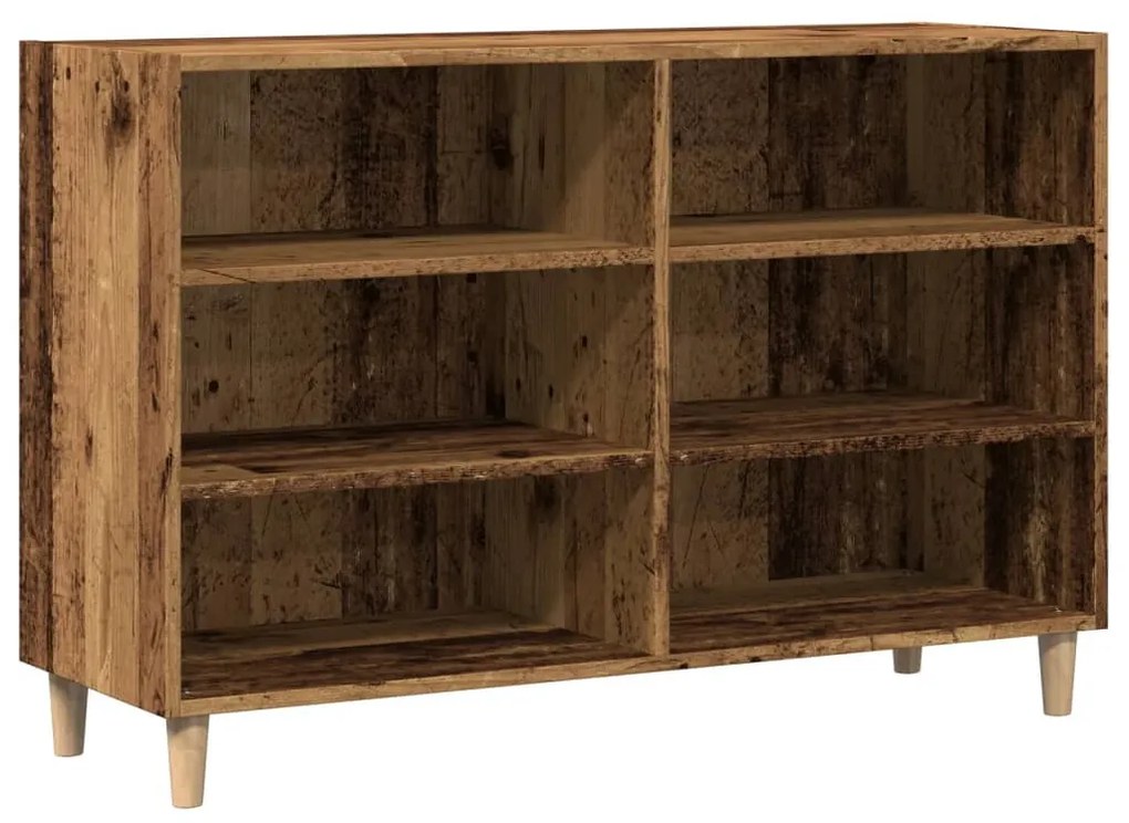antik fa színű szerelt fa tálalószekrény 103,5 x 35 x 70 cm