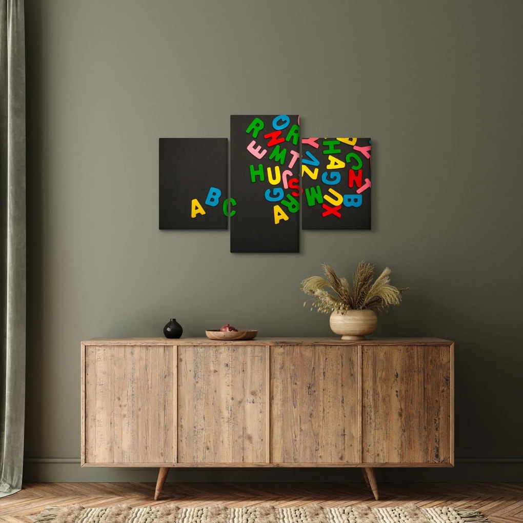 Kép - színes betűk (90x60 cm)