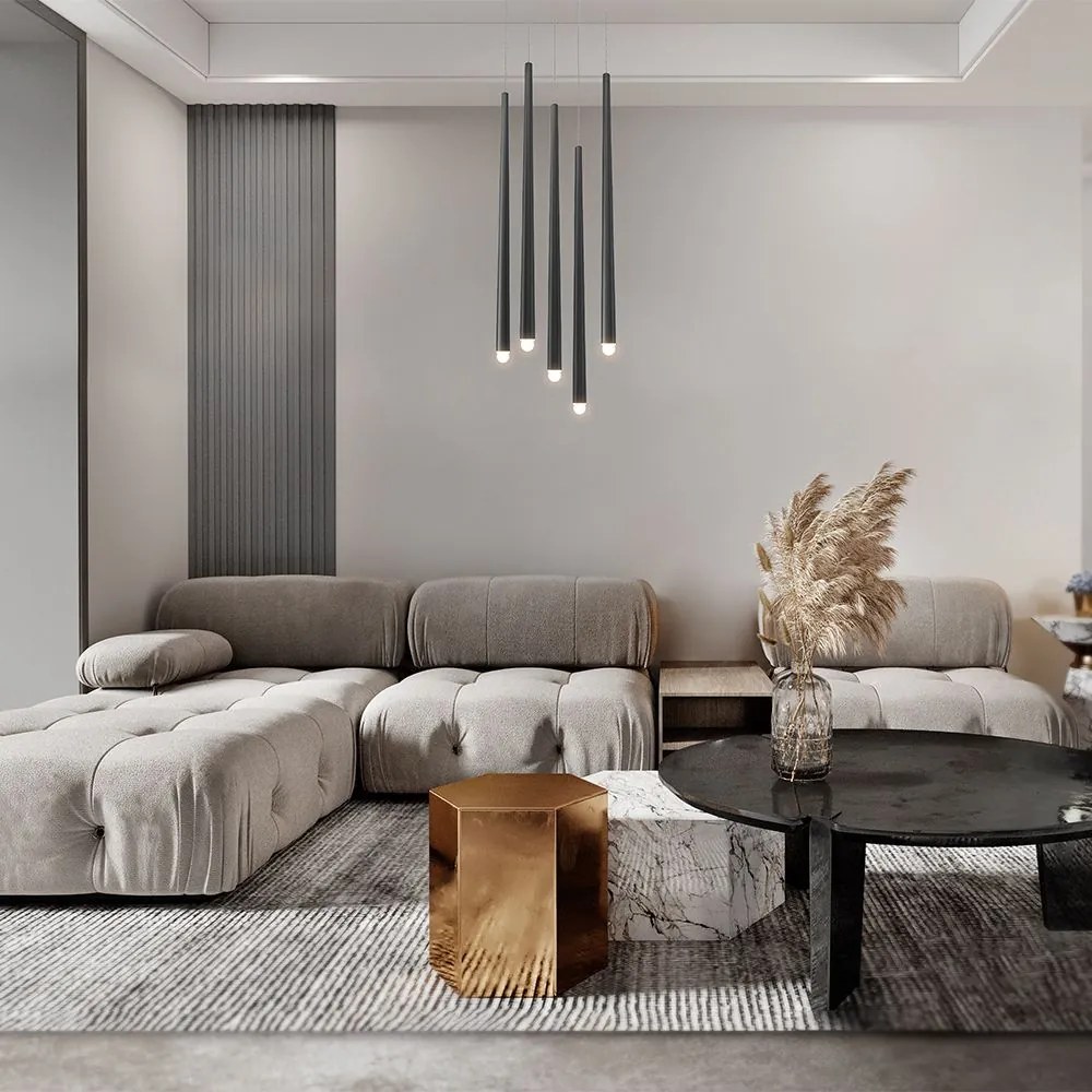 Maytoni modern függeszték cascade fehér fekete mymod132pl-l30bk