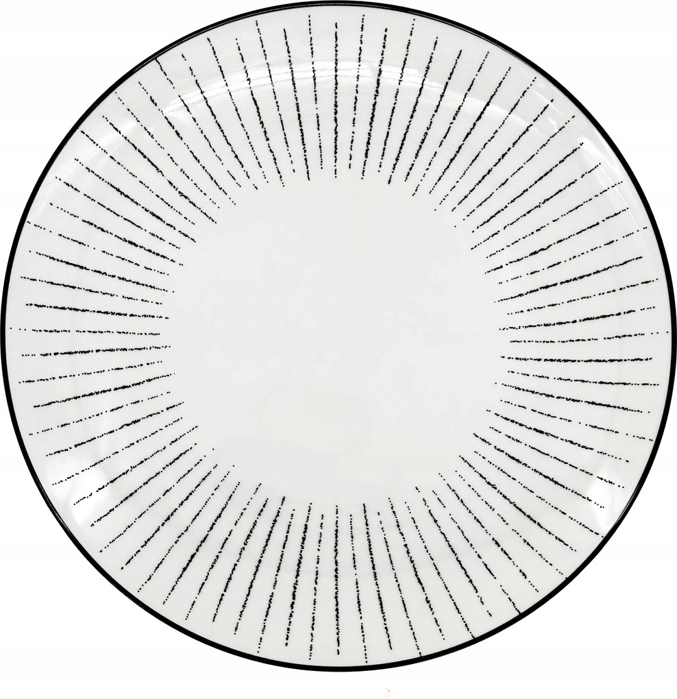 Linea Dash lapos porcelántányér, ø 27 cm