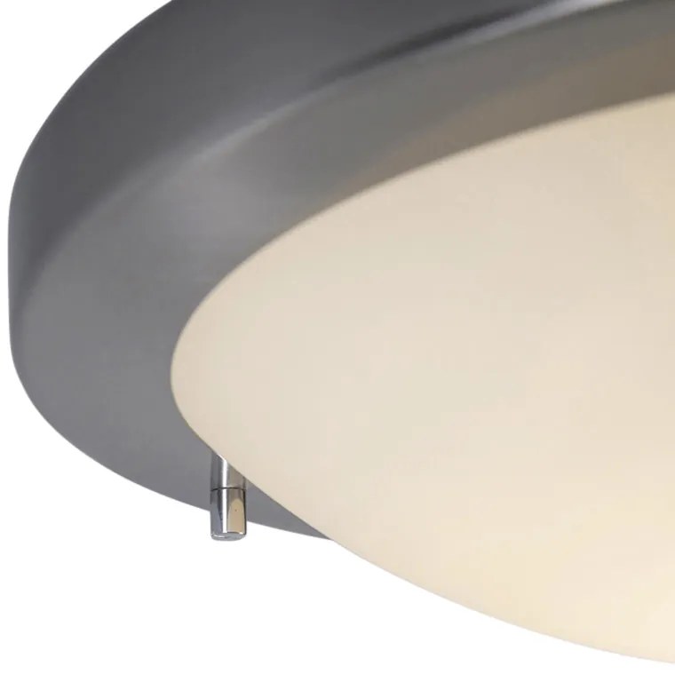 Okos mennyezeti lámpa acél 31 cm, beleértve a WiFi A60 IP44 - Yuma