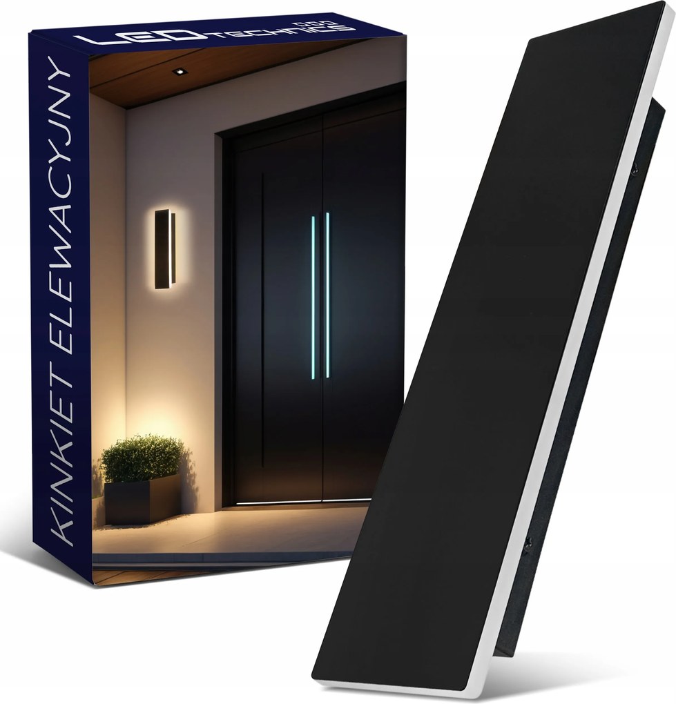 Homlokzati Fali Lámpa 9W Led CCD Kültéri Kerti Fali lámpa IP65 30cm