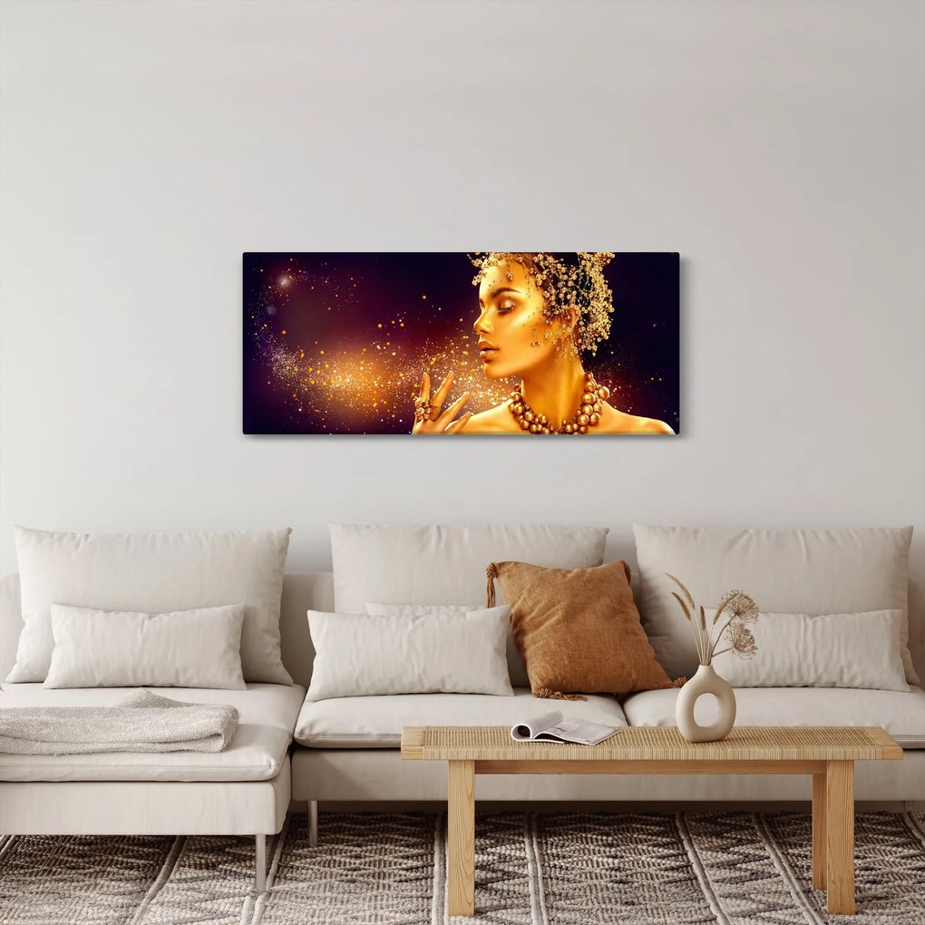 Kép - arany királynő (120x50 cm)