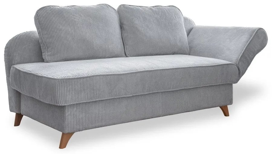 Világosszürke kordbársony heverő (jobb oldali) Chic Charlotte – Miuform