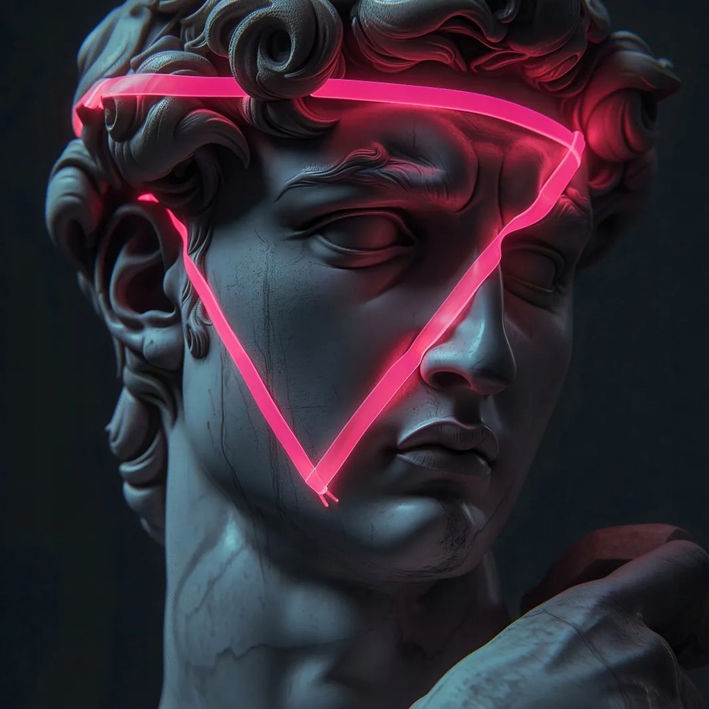 Poszter 30x30cm Neon Reneszánsz