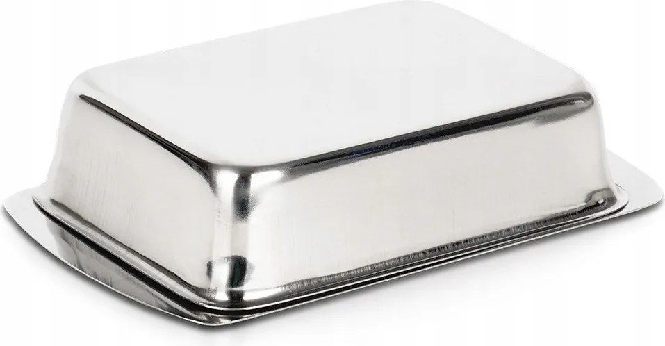 Vajtartó Rozsdamentes Acél Vajtartó Fedővel Az Asztalhoz