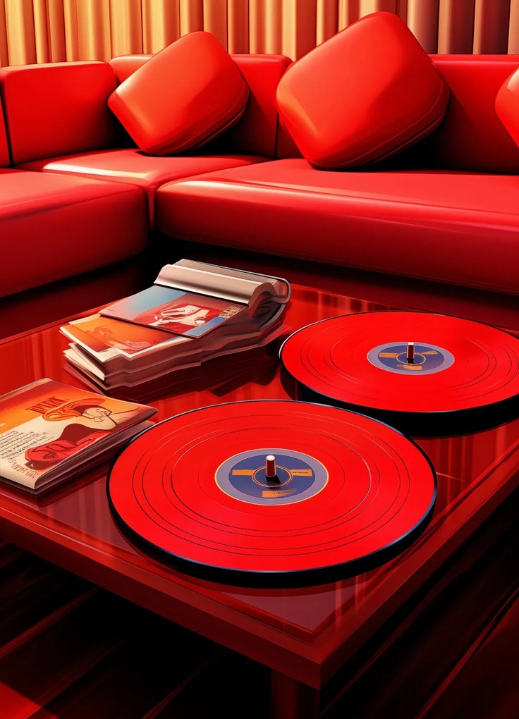 Poszter 20,5x28,4cm Piros nappali vibráció