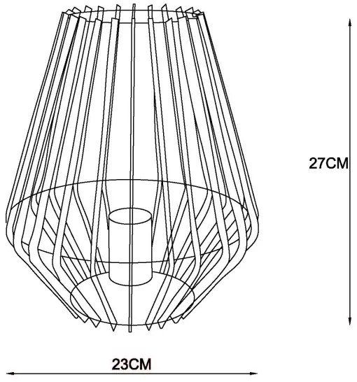 Lucide 78598/01/30 - Asztali lámpa REDA 1xE27/40W/230V