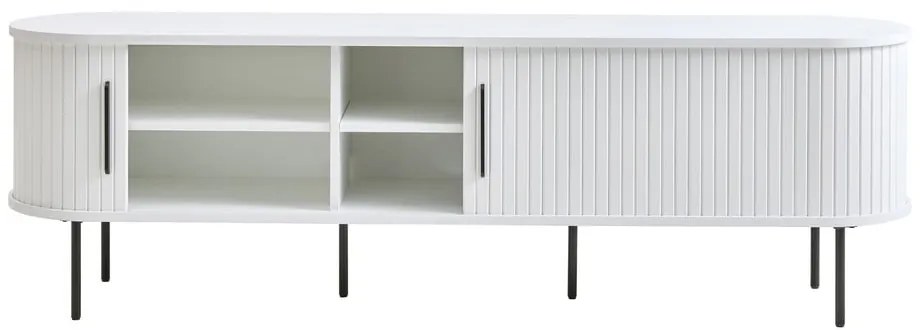Fehér TV-állvány 180x56x45 cm Nola – Unique Furniture