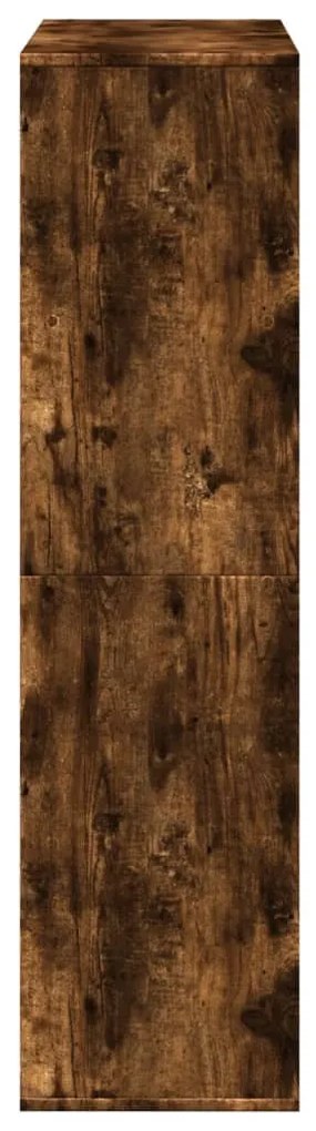 füstös tölgy színű szerelt fa könyvespolc 100 x 33 x 125,5 cm