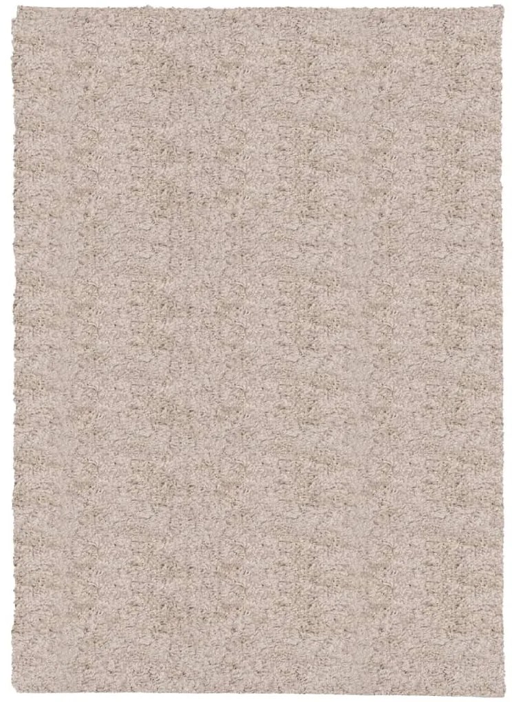 PAMPLONA bézs magas szálú bolyhos modern szőnyeg 200 x 280 cm