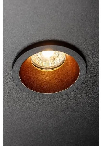 Lámpa Mennyezeti lámpatest ELVA, IP54, Ø85x45mm,kör, fekete/réz