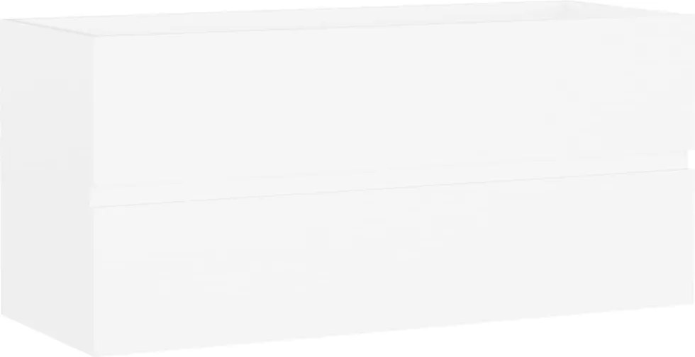 vidaXL fehér szerelt fa mosdószekrény 100 x 38,5 x 45 cm