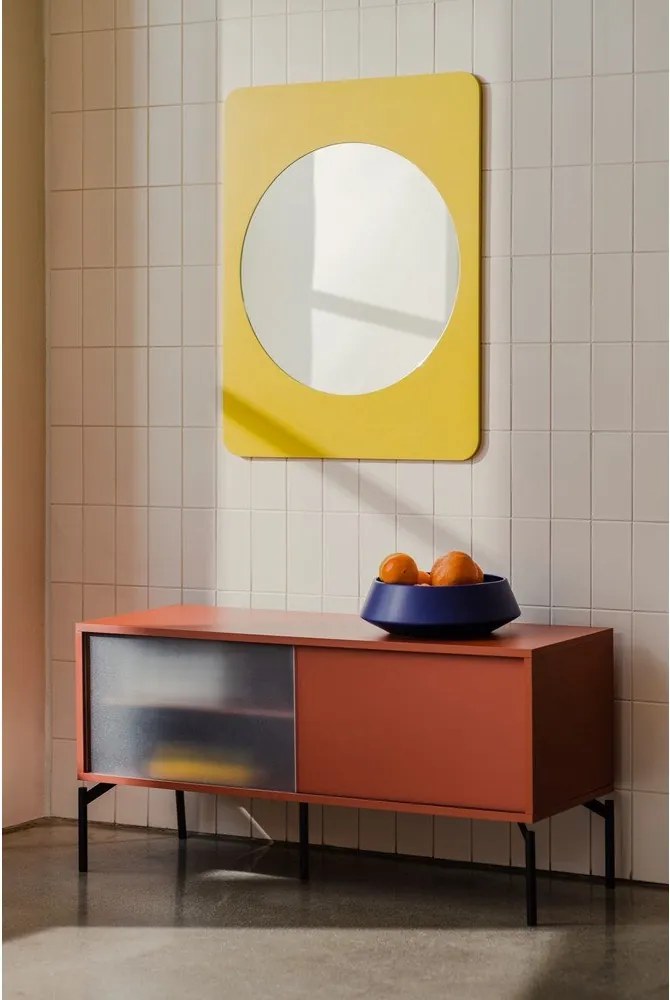 Terrakotta színű TV-állvány 116x55x42 cm Met Mini – noo.ma