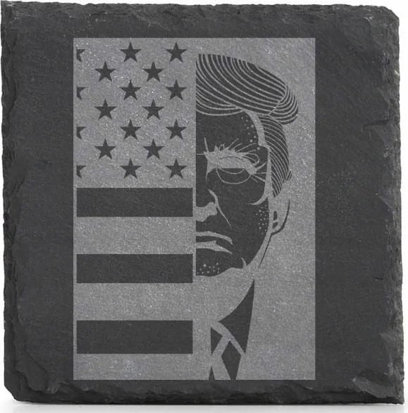Kő alátét x4 Bögre Donald Trump amerikai elnök amerikai Zászló
