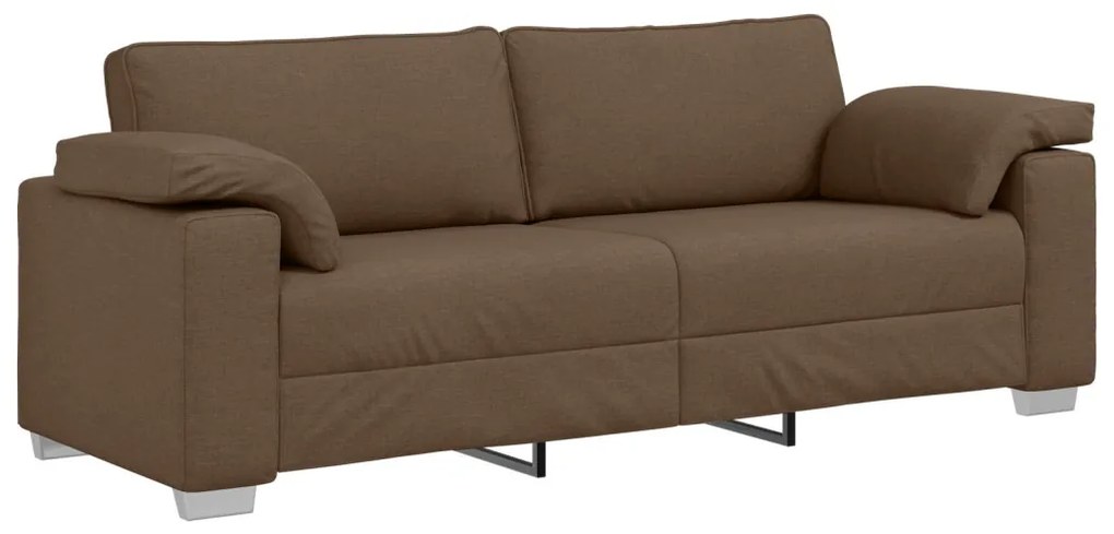 3Fős Kanapé Barna 178 cm Szövet