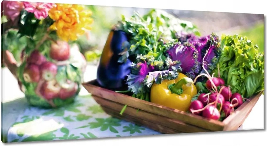 Festmények 115x55 Zöldségek a konyhába