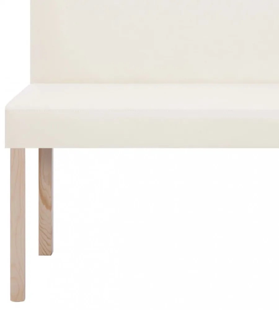 krémszínű műbőr pad 139,5 cm