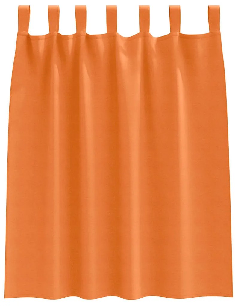 Függönyök 2 pcs Fényes narancssárga 140x140cm Poliészter