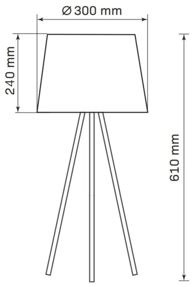 Polux ELENA 325846 Asztali lámpa 1x20W/E27 IP20