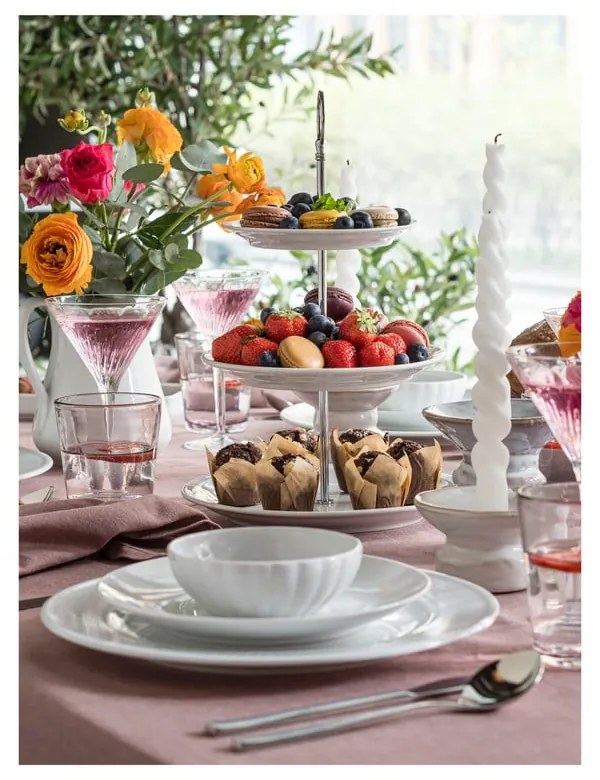 Ezüstszínű rozsdamentes acél evőeszköz készlet 16 db-os Fuga – Gense