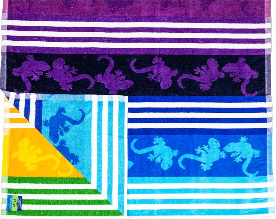 CRAZY GEKKO Strandtörölköző szivárvány 165x90cm