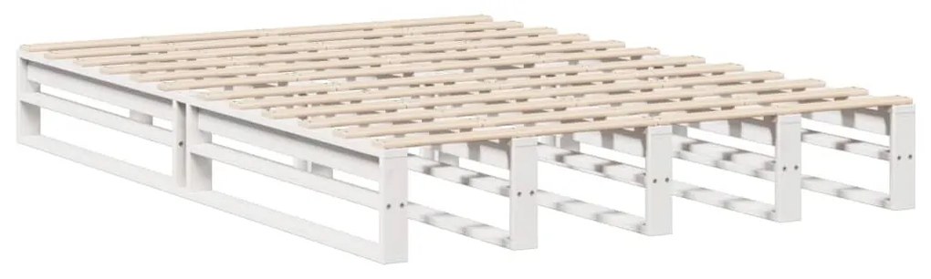fehér tömör fa könyvespolcos ágy matrac nélkül 120 x 200 cm