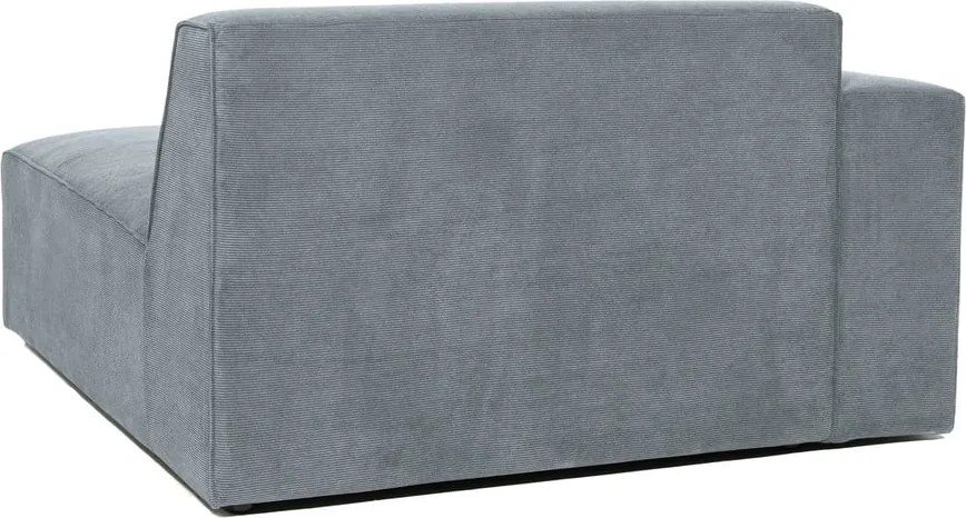 Szürke kordbársony kanapé modul (bal oldali) Sting – Scandic