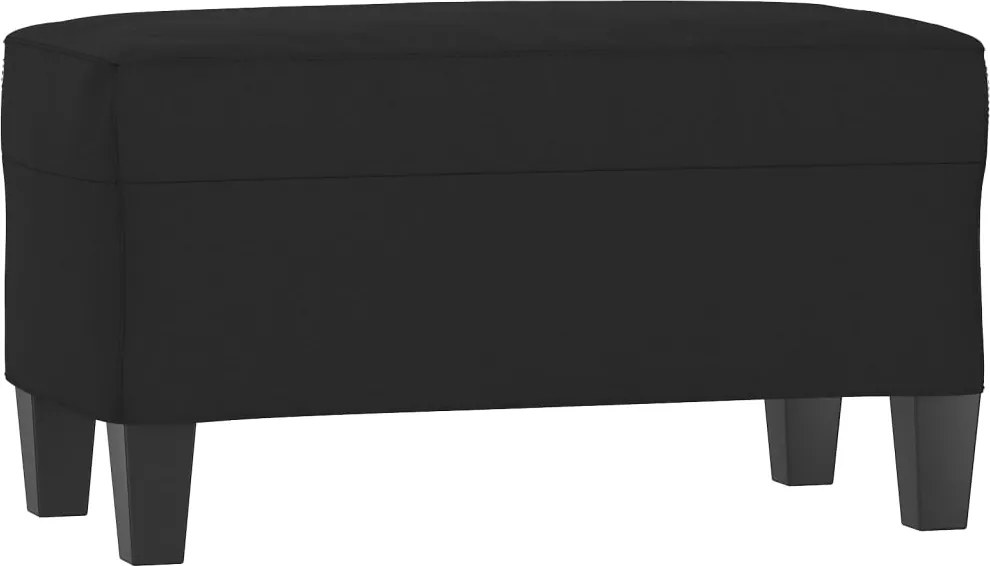 vidaXL fekete mikroszálas szövet pad 70 x 35 x 41 cm