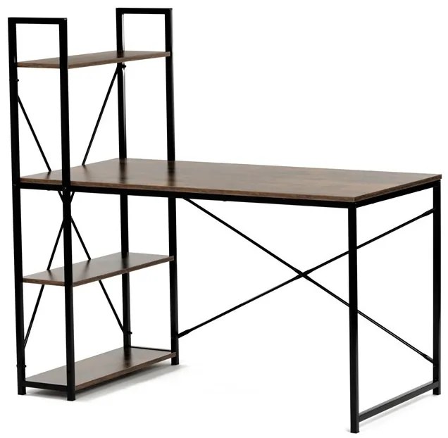 Íróasztal 120×60 cm, MDF Old Wood. GD-520 OLW