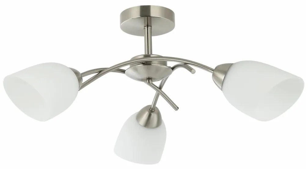 Lamkur Felületre szerelhető csillár DONNA 3xE27/60W/230V nikkel LA45498
