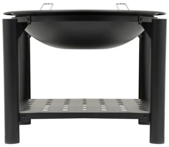 Hordozható 48 cm-es fa tűzrakó rácssal