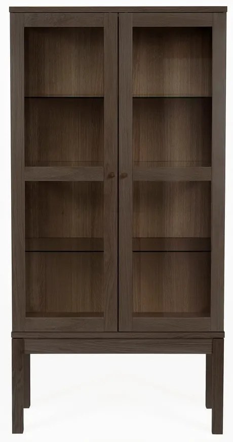 AbbeyWood vitrin füstös tölgyfa dekorral - Woodman