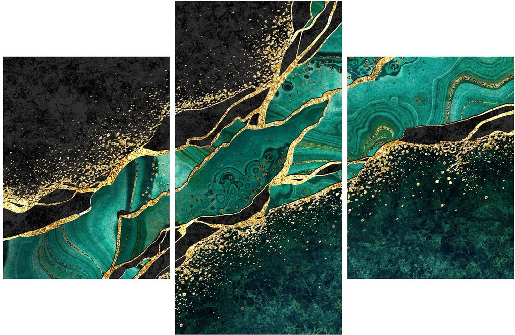 Kép - Kerozin-arany márványozás (90x60 cm)