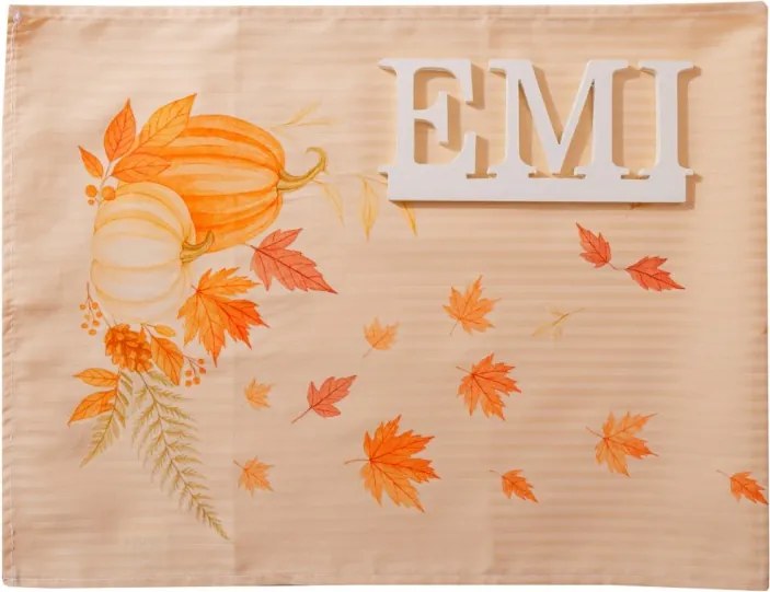 EMI Tökök fehér damaszt terítő 35x180 cm