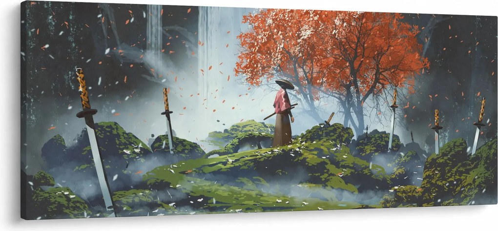 Kép - A kardok kertjének illusztrációja (120x50 cm)