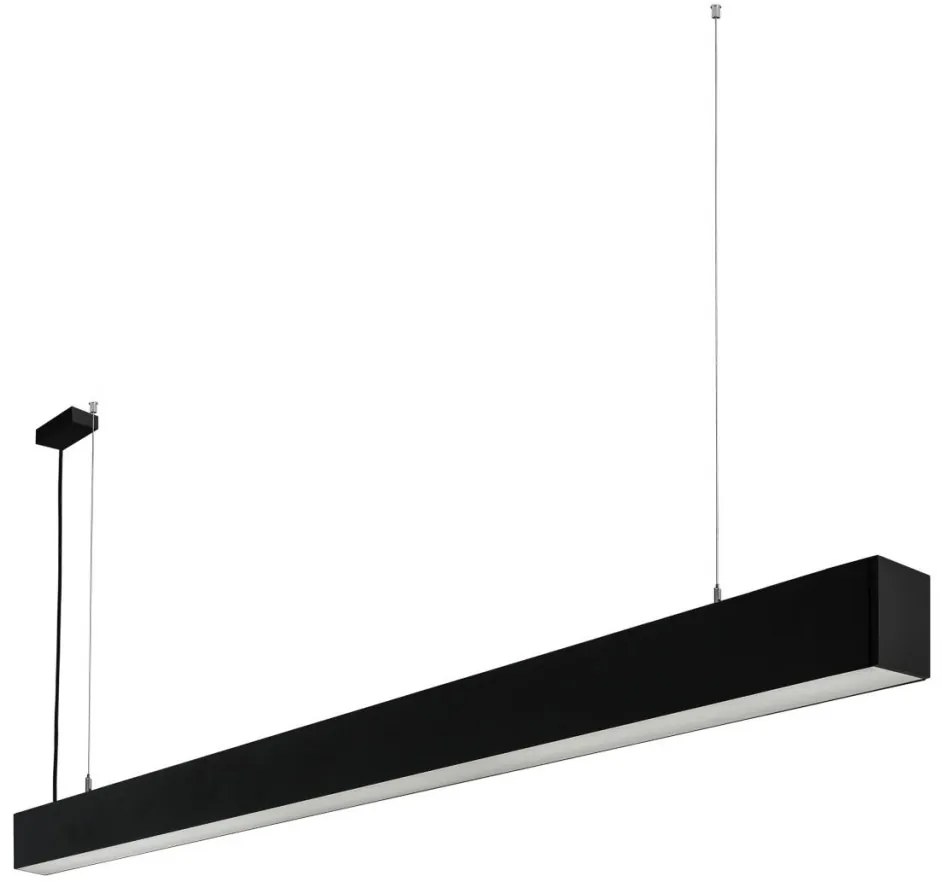 ITALUX PRD5470114BK840PN TRAVERSI Modern Led Függesztett Lámpa Fehér, Matt Fekete LED IP20