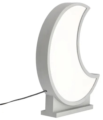 LED gyerekasztali lámpa MOON LED/12W/230V szürke