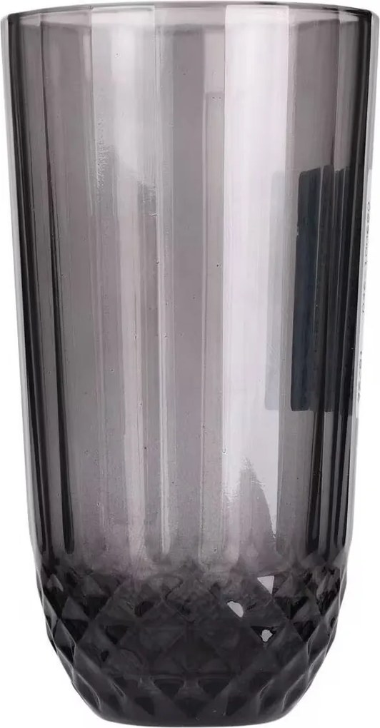 Füstszínű üvegből készült üvegedény, 345 ml, L