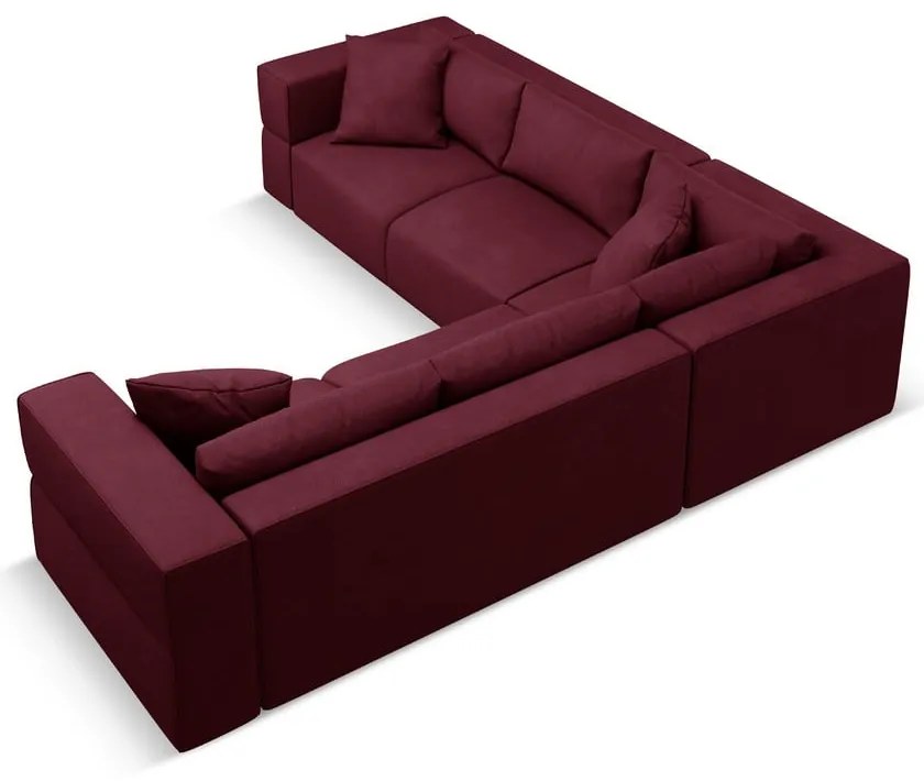Borvörös sarokkanapé (variálható) Esther – Milo Casa