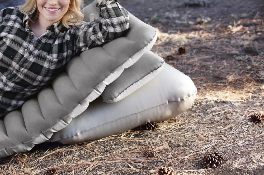 Felfújható kemping matrac 191 x 70 x 10,5 cm állítható háttámlával